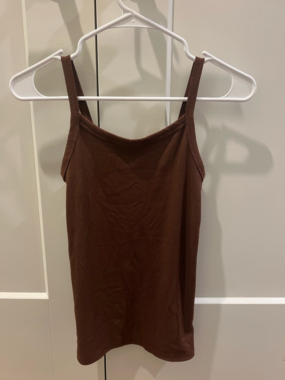 Target Brown Ribbed Tank Top